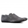 Buty casual męskie 760 szary zamsz