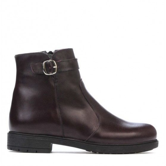 Damskie botki 3318 bordo