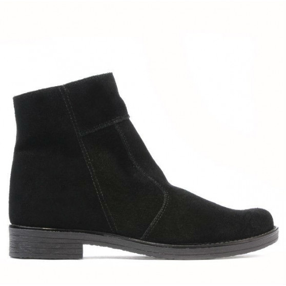 Buty młodzieżowe 452 czarny welur