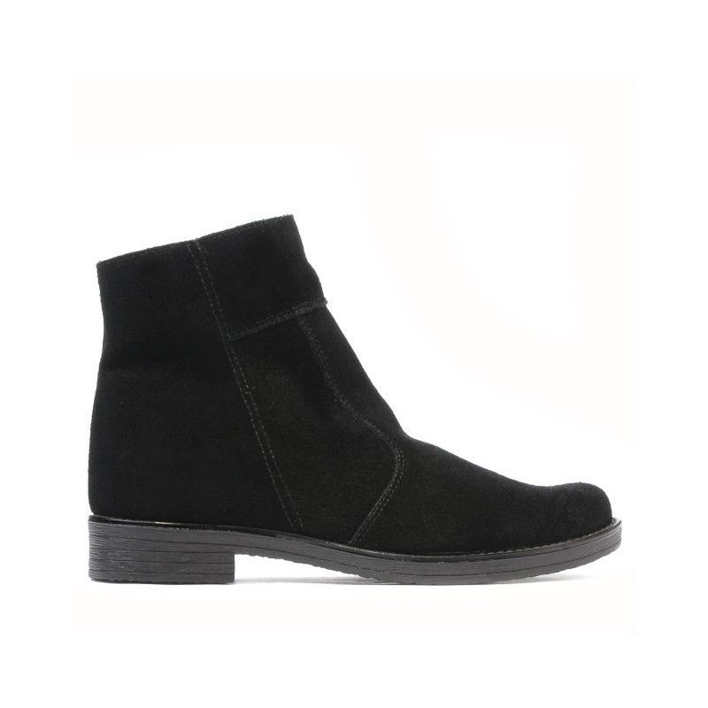 Buty młodzieżowe 452 czarny welur