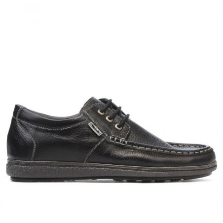 Buty casual męskie 754 biz czarne