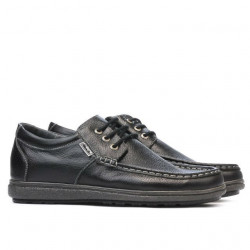 Buty casual męskie 754 biz czarne