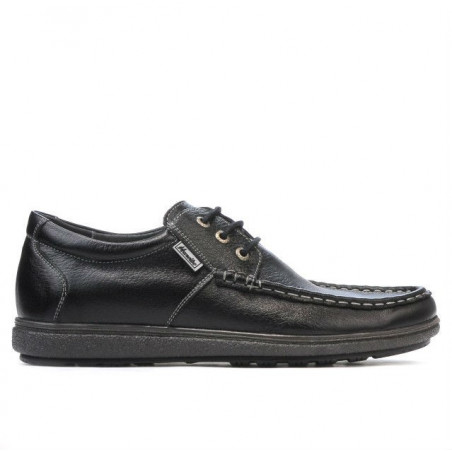Czarne buty casual męskie 754
