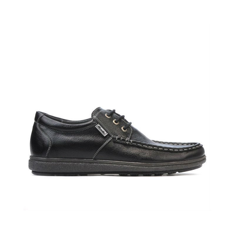 Czarne buty casual męskie 754