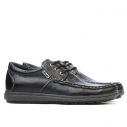 Czarne buty casual męskie 754