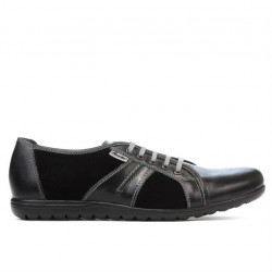 Buty sportowe męskie 748 czarno kombinowane
