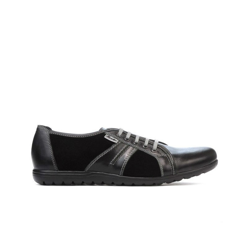 Buty sportowe męskie 748 czarno kombinowane