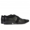 Eleganckie buty męskie 742 czarno połączone