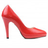 Eleganckie buty damskie 1233 lakierowane czerwone