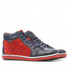 Damskie botki 3283 indygo+czerwony