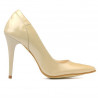 Eleganckie buty damskie 1230 lakier beżowy