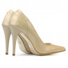 Eleganckie buty damskie 1230 lakier beżowy