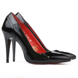 Eleganckie buty damskie 1230 lakier czarny