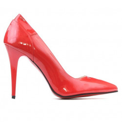 Eleganckie buty damskie 1230 lakierowane czerwone