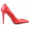 Eleganckie buty damskie 1230 lakierowane czerwone