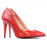 Eleganckie buty damskie 1230 lakierowane czerwone