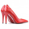 Eleganckie buty damskie 1230 lakierowane czerwone