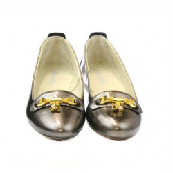 Damskie buty casual 639 lakierowany miedziany
