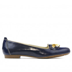 Damskie buty casual 639 lakierowane indygo