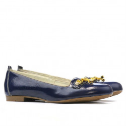 Damskie buty casual 639 lakierowane indygo