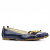 Damskie buty casual 639 lakierowane indygo
