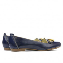 Damskie buty casual 639 lakierowane indygo