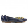 Damskie buty casual 639 lakierowane indygo