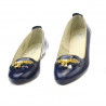 Damskie buty casual 639 lakierowane indygo