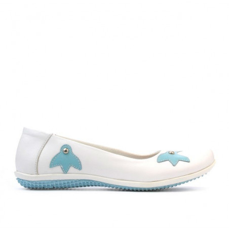 Dziecięce buty 117 biały+niebieski