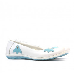 Dziecięce buty 117 biały+niebieski