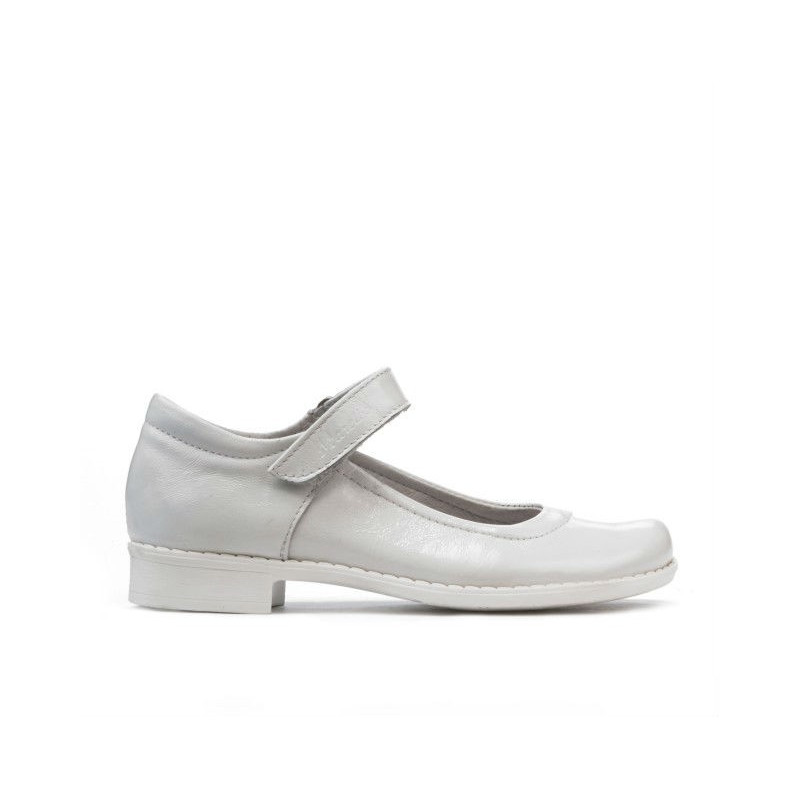 Dziecięce buty 121 lakier białe
