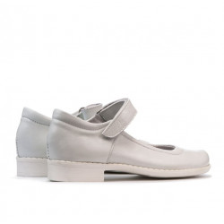 Dziecięce buty 121 lakier białe