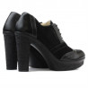 Damskie buty casual 637 czarno kombinowane