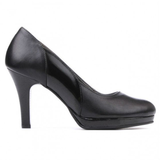 Eleganckie buty damskie 1207 czarne łączone