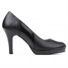 Eleganckie buty damskie 1207 czarne łączone