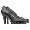 Eleganckie buty damskie 1207 czarne łączone