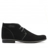 Buty młodzieżowe 464 czarny zamsz