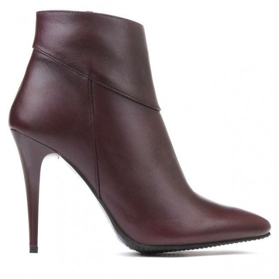 Damskie botki 1154 bordo