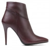 Damskie botki 1154 bordo