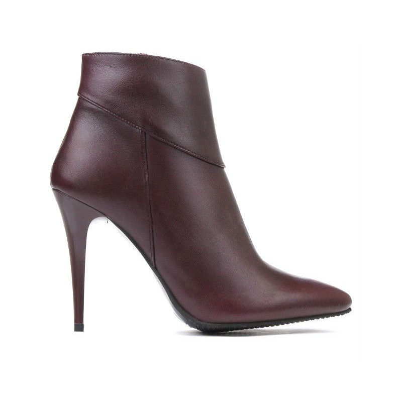 Damskie botki 1154 bordo