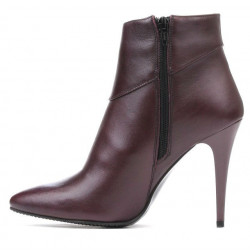 Damskie botki 1154 bordo
