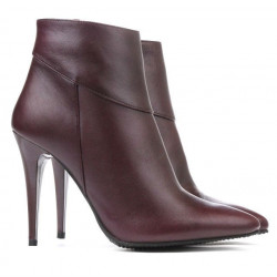 Damskie botki 1154 bordo