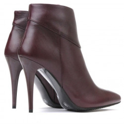 Damskie botki 1154 bordo
