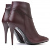Damskie botki 1154 bordo