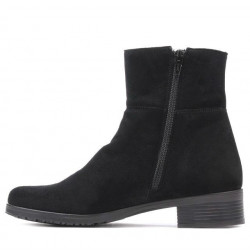 Damskie botki 3284 czarny welur