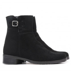 Damskie botki 3284 czarny welur