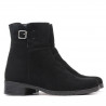 Damskie botki 3284 czarny welur