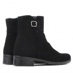 Damskie botki 3284 czarny welur