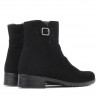 Damskie botki 3284 czarny welur