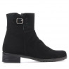 Damskie botki 3284 czarny welur